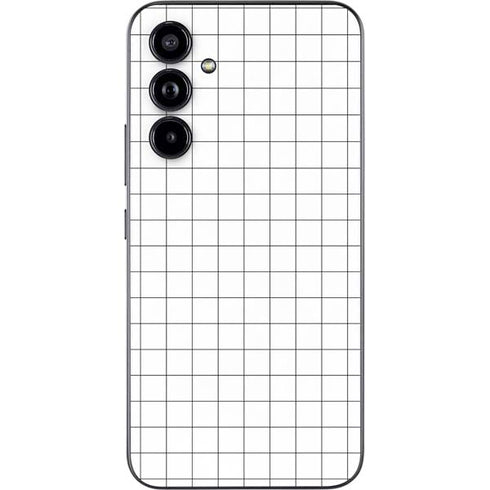 White Grid Galaxy A54 5G Skin